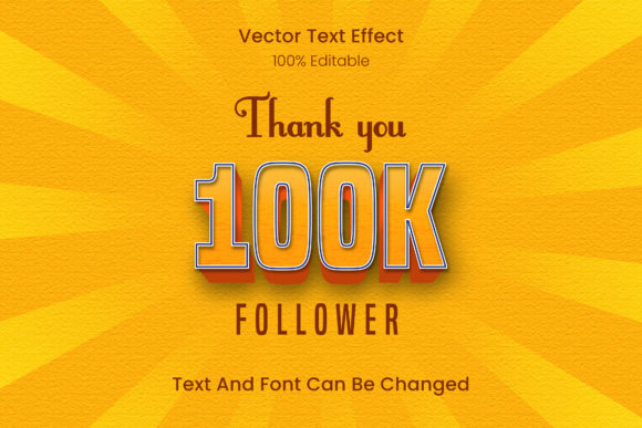 100k Followers 3d Text Style Effect: Bold Display Typography for Modern Brands