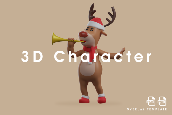 3D Christmas Deer 3D Playing Trumpet: Strategic Value Beyond Seasonal Decoration
