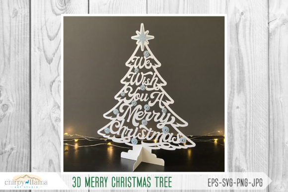 3D Merry Christmas Tree: Bringing Holiday Spirit Into Every Space