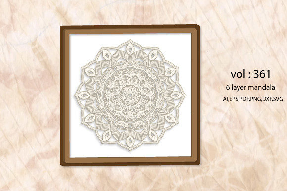 3D Moms Decorative Layered Mandala SVG Art