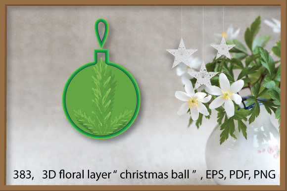 3D Multilayer Floral Christmas Ball ART: A New Dimension in Holiday Decor