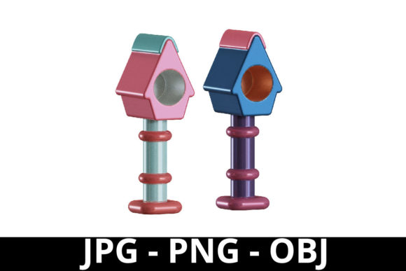 3D Rendering Pastel Color Bird House: A Practical Tool for Visual Storytelling and Design Exploration