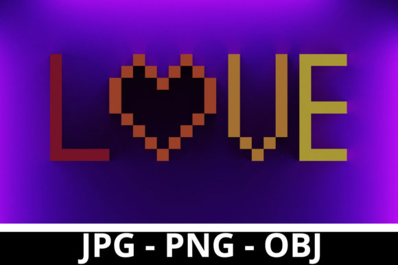 3D Rendering Voxel Art Love in Practice