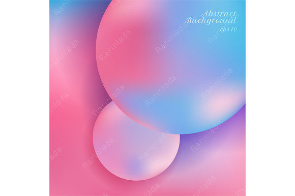 Abstract 3D Sphere Gradient Background
