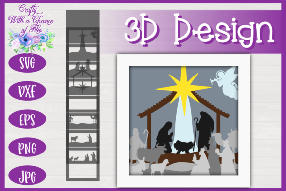 Bringing the Christmas Story to Life with 3D Layered Nativity SVGs