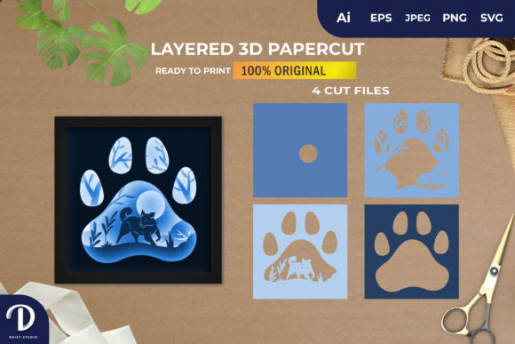 Building a 3D Shadowbox Dog Paws in the Forest: A Practical Workflow for Crafting Layered Art