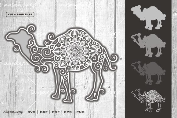 Camel Mandala Vector 3D Layered 1: Strategic Design for Purposeful Creation