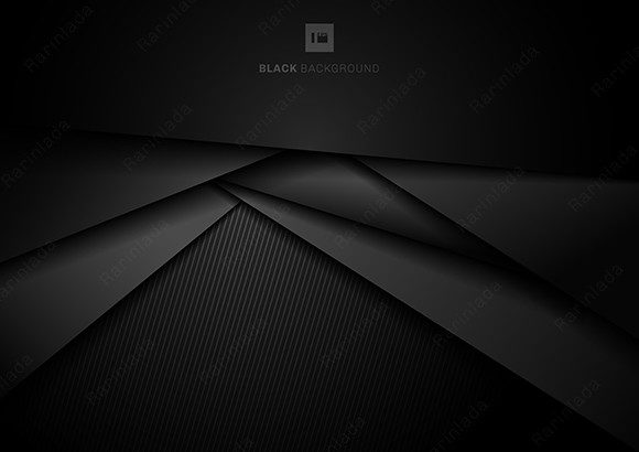 Evaluating Abstract 3D Black Geometric Background for Design Projects