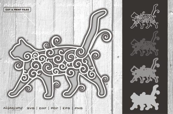 Exploring the Art and Utility of the Cat Mandala Vector 3D Layered 1 Design