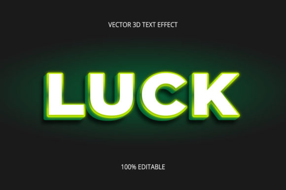 Luck 3d Text Effect: Using Typography with Strategic Intent