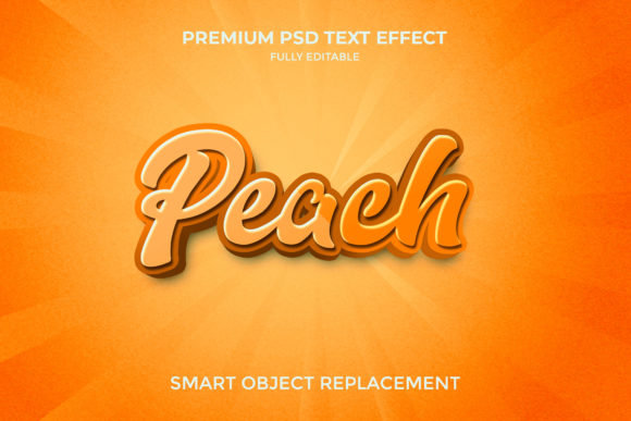 Peach 3D Text Effect: A Complete Guide