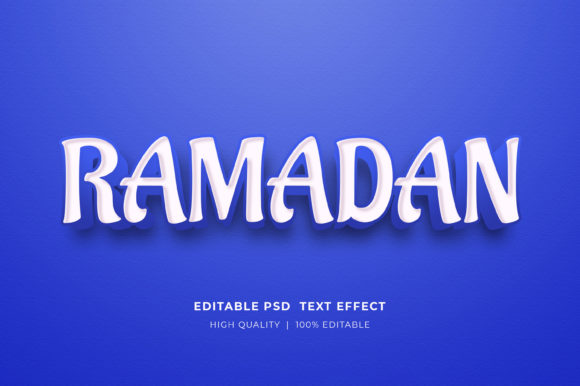 Ramadan Editable 3D Text Style Effect: Designing for the Season with Depth and Impact