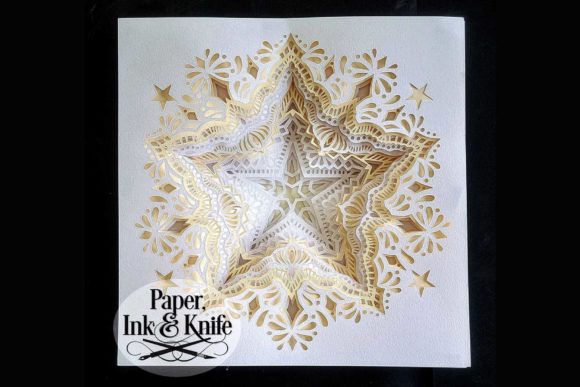 Star 3D Papercut Shadowbox Template: Crafting Depth, Light, and Atmosphere in Paper