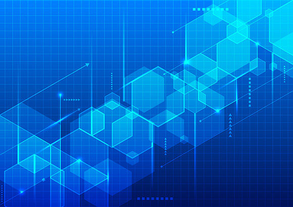 Technology Blue Geometric 3D Hexagons in Modern Visual Workflows