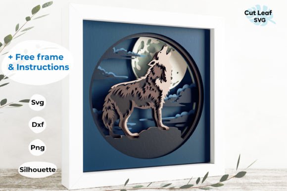 The Art of Depth: Why the 3D Wolf Shadow Box with Mountains Resonates in Modern Design