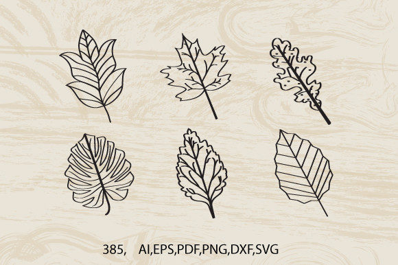 The Artistic Appeal of 3D Line Art Autumn Leaves in SVG Design