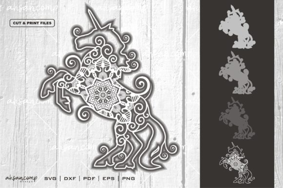 Unicorn Mandala Vector 3D Layered 5: Practical Uses